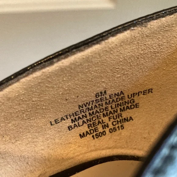 Nine West D’Orsay Pony Leather Kitten Heel Size 6 - Picture 5 of 9
